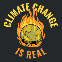 Climate Change Is Real Funny Global Warming Gift S Crewneck Sweatshirt | Artistshot