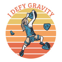 Climbing I Defy Gravity V-neck Tee | Artistshot