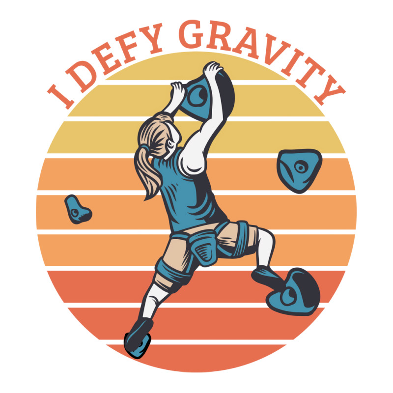 Climbing I Defy Gravity V-neck Tee | Artistshot