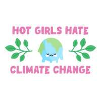 Hot Girls Hate Climate Change Aesthetic V-neck Tee | Artistshot