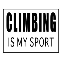 Climbing Is My Sport Green Unisex Hoodie | Artistshot