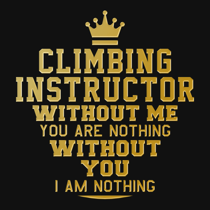 Climbing Instructor Perfect Present For Mother Dad Round Patch | Artistshot