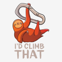 Funny Sloth Bouldering Gift For Rock Climbers Red Graphic T-shirt | Artistshot