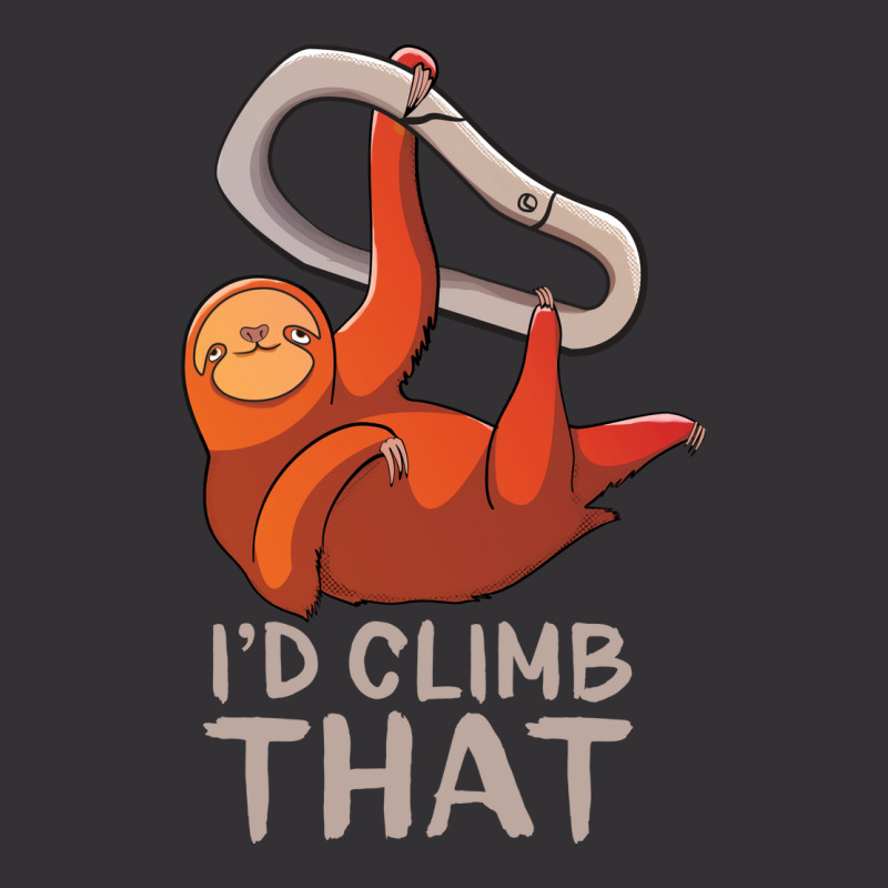 Funny Sloth Bouldering Gift For Rock Climbers Red Vintage Hoodie | Artistshot