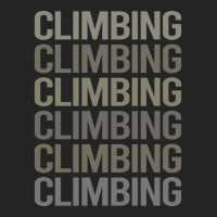 Gray Text Art Climbing Climb Climber Vintage 3/4 Sleeve Shirt | Artistshot