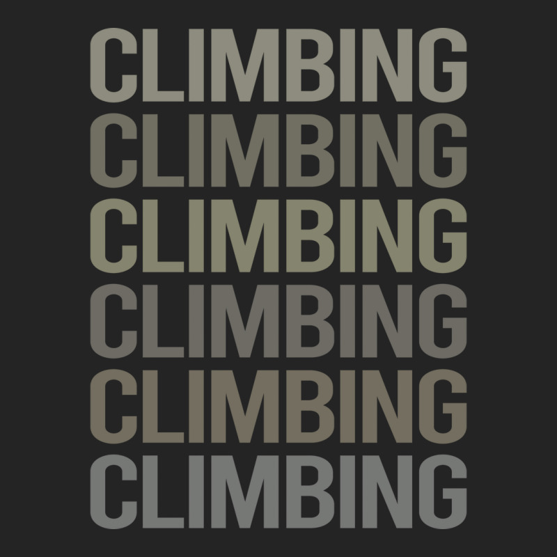 Gray Text Art Climbing Climb Climber Vintage 3/4 Sleeve Shirt | Artistshot