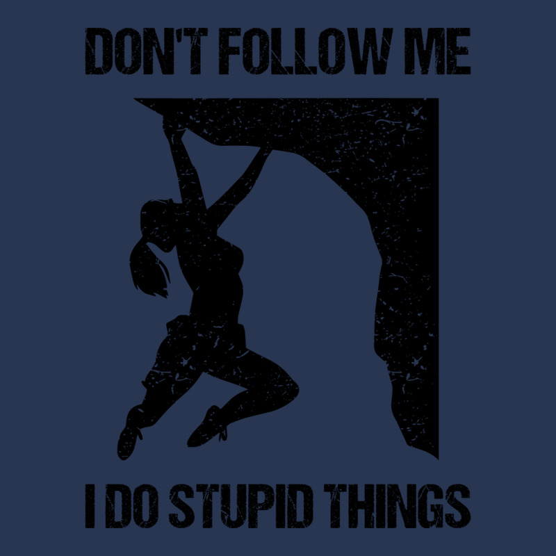 Dont Follow Me I Do Stupid Things Rock Climbing Vi Men Denim Jacket | Artistshot