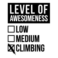 Funny Level Of Awesomeness Low Climb Climber Climb Men's T-shirt Pajama Set | Artistshot