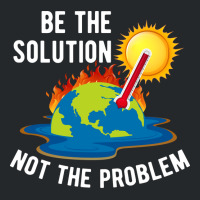 Be The Solution Climate Change Crisis Yellow Crewneck Sweatshirt | Artistshot