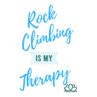 Rock Climbing Is My Therapy Cool V-neck Tee | Artistshot