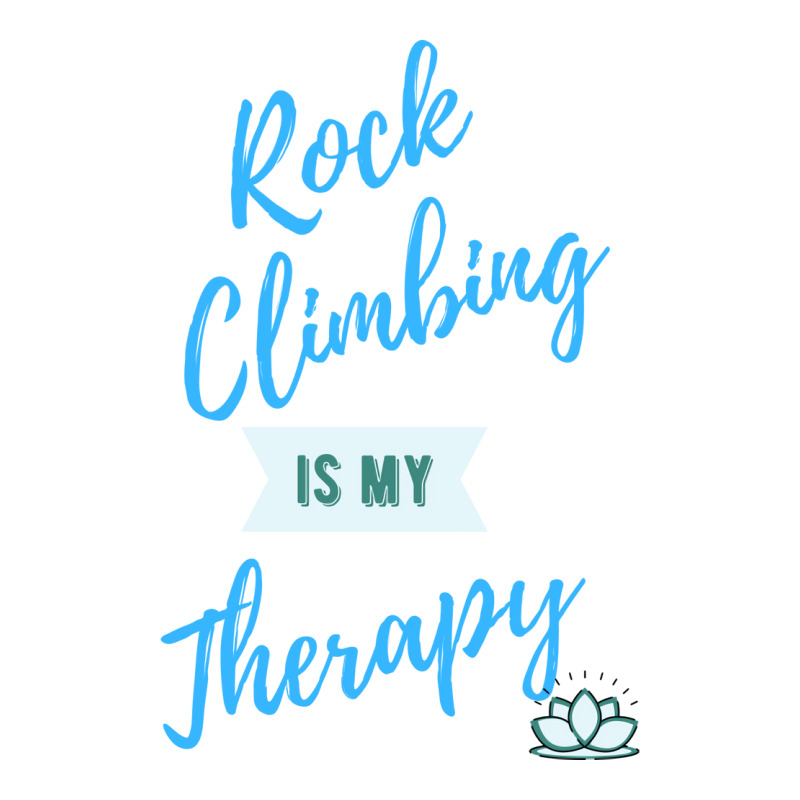 Rock Climbing Is My Therapy Cool V-neck Tee | Artistshot