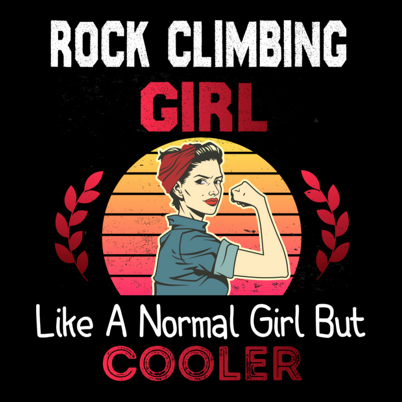 Rock Climbing Girl Like A Normal Girl But Cooler R V-neck Tee | Artistshot