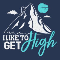 Mountain Climbing Hiking Tshirt I Like To Get High Men Denim Jacket | Artistshot