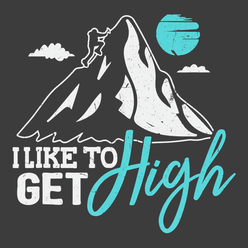 Mountain Climbing Hiking Tshirt I Like To Get High Men's Polo Shirt | Artistshot