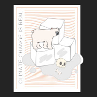 Climate Change Is Real Save The Polar Bears Hipste 3/4 Sleeve Shirt | Artistshot