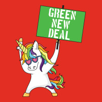 Green New Deal Unicorn Activist Socialist Equity C Graphic T-shirt | Artistshot