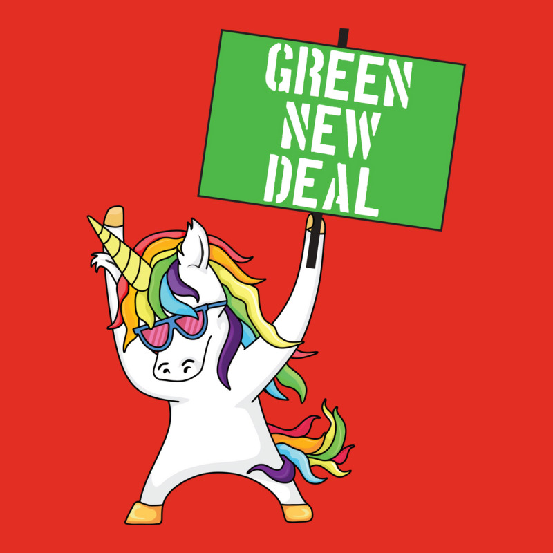 Green New Deal Unicorn Activist Socialist Equity C Graphic T-shirt | Artistshot