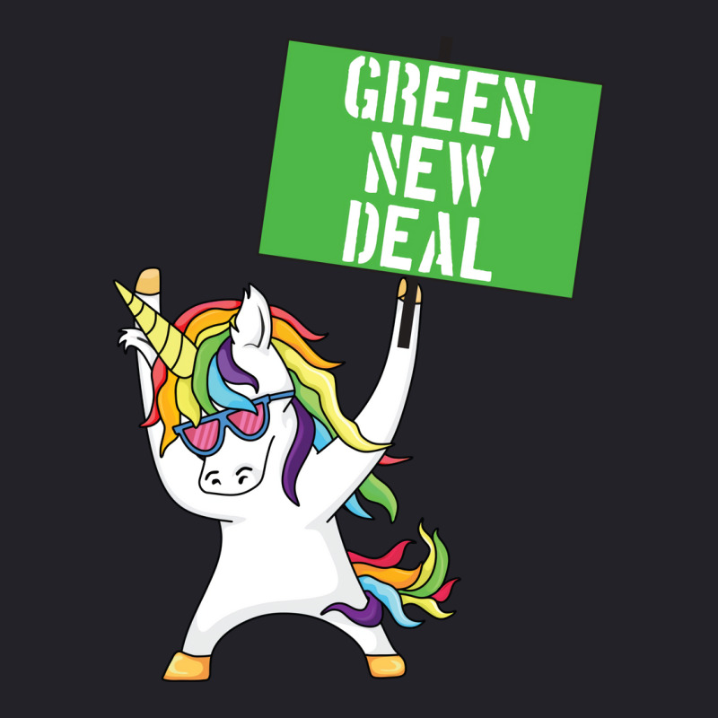 Green New Deal Unicorn Activist Socialist Equity C Unisex Sherpa-lined Denim Jacket | Artistshot