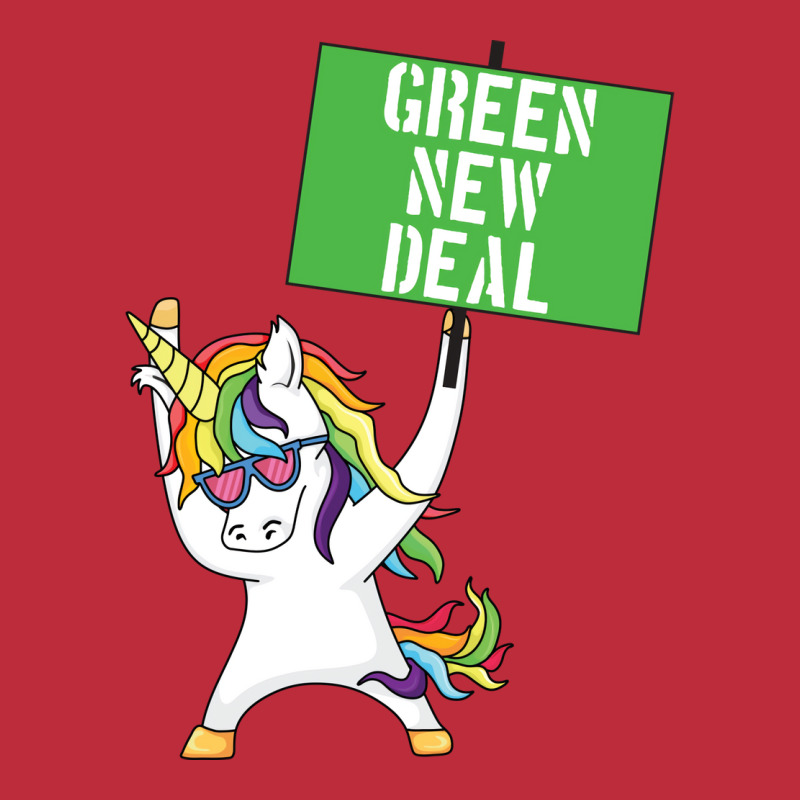 Green New Deal Unicorn Activist Socialist Equity C Pocket T-shirt | Artistshot