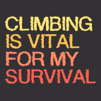 Climbing Is Vital For My Survival Blue Vintage Short | Artistshot