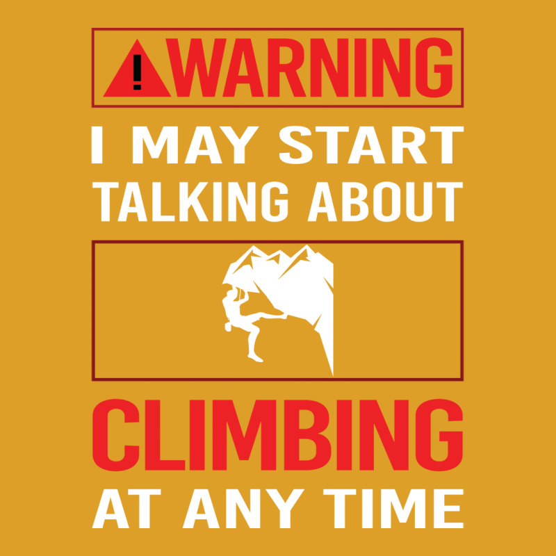 Red Warning Climbing Climb Climber 70s T-shirt | Artistshot