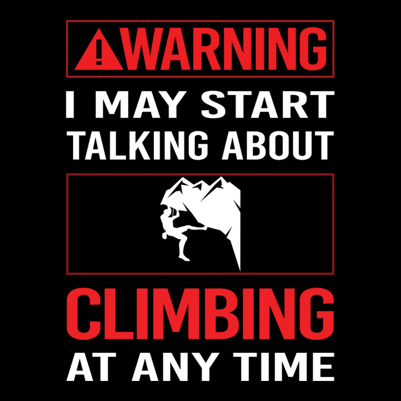 Red Warning Climbing Climb Climber 70s V-neck Tee | Artistshot