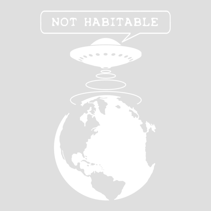 Planet Not Habitable Green V-neck Tee | Artistshot