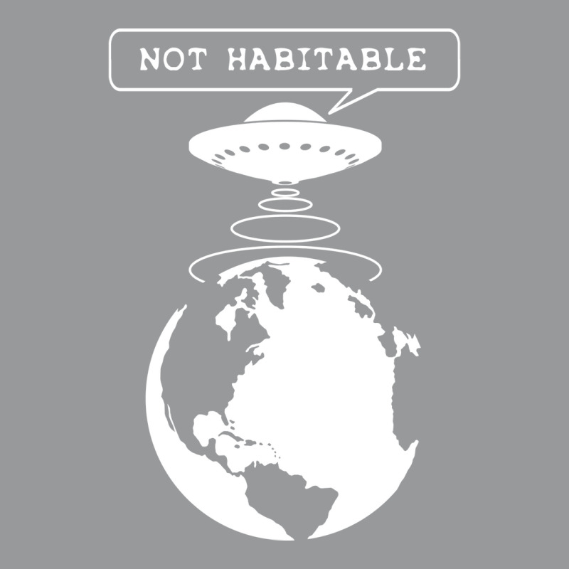 Planet Not Habitable Green Crewneck Sweatshirt | Artistshot