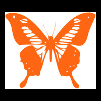 Butterfly Orange Girl V-neck Tee | Artistshot