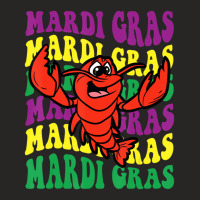 Crawfish Mardi Gras Retro Mudbug Carnival Parade C Ladies Fitted T-shirt | Artistshot