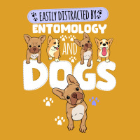 Easily Distracted By Entomology And Dogs Green T-shirt | Artistshot