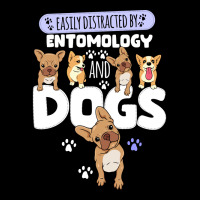 Easily Distracted By Entomology And Dogs Green Pocket T-shirt | Artistshot