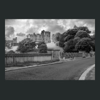 Alnwick Castle In Monochrome Women's Triblend Scoop T-shirt | Artistshot