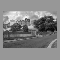 Alnwick Castle In Monochrome Women's V-neck T-shirt | Artistshot