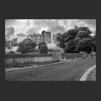 Alnwick Castle In Monochrome Cropped Hoodie | Artistshot