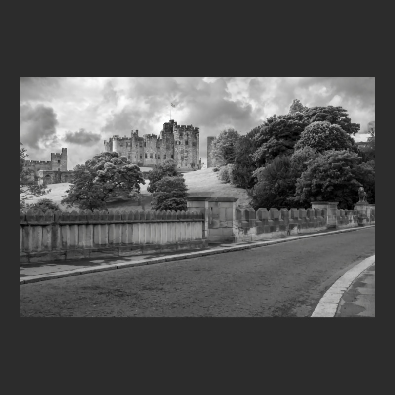 Alnwick Castle In Monochrome Cropped Hoodie by ahakascalisi0 | Artistshot