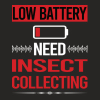 Low Battery Insect Collecting Girl Ladies Fitted T-shirt | Artistshot