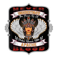 Never Underestimate A Native Woman With Apache Blo V-neck Tee | Artistshot