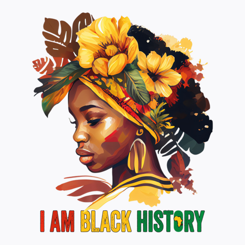 I Am Black History Women Girls Black Queen Month H T-shirt | Artistshot