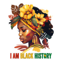 I Am Black History Women Girls Black Queen Month H V-neck Tee | Artistshot