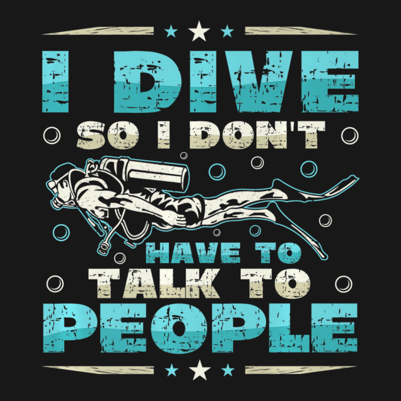 I Dive So I DonÂ´t Have To Talk To People Diver Flannel Shirt | Artistshot