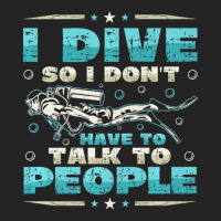 I Dive So I DonÂ´t Have To Talk To People Diver 3/4 Sleeve Shirt | Artistshot