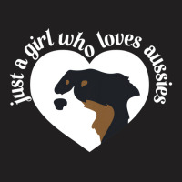 Just A Girl Who Loves Aussies Australian Shepherd T-shirt | Artistshot