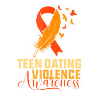 In February We Wear Orange Teen Dating Violence Aw Crop Top | Artistshot