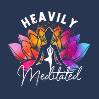 Heavily A Meditated Funny Meditation & Yoga Colorf Men Denim Jacket | Artistshot