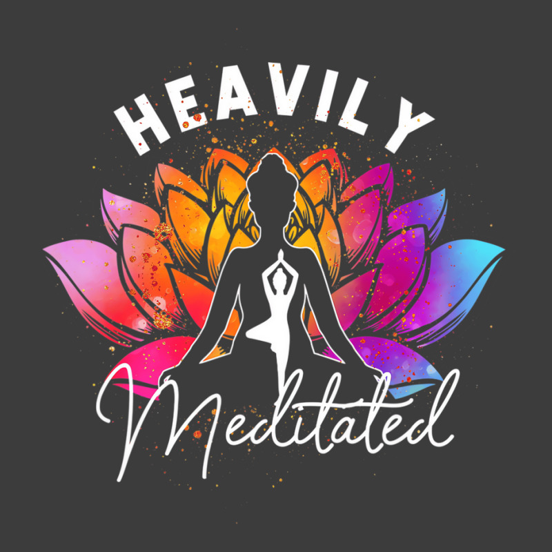 Heavily A Meditated Funny Meditation & Yoga Colorf Men's Polo Shirt | Artistshot