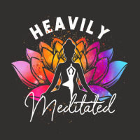 Heavily A Meditated Funny Meditation & Yoga Colorf Champion Hoodie | Artistshot