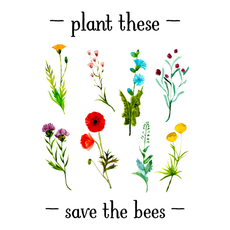 Plant These Save The Bees Watercolor Wildflowers C Maternity Scoop Neck T-shirt | Artistshot