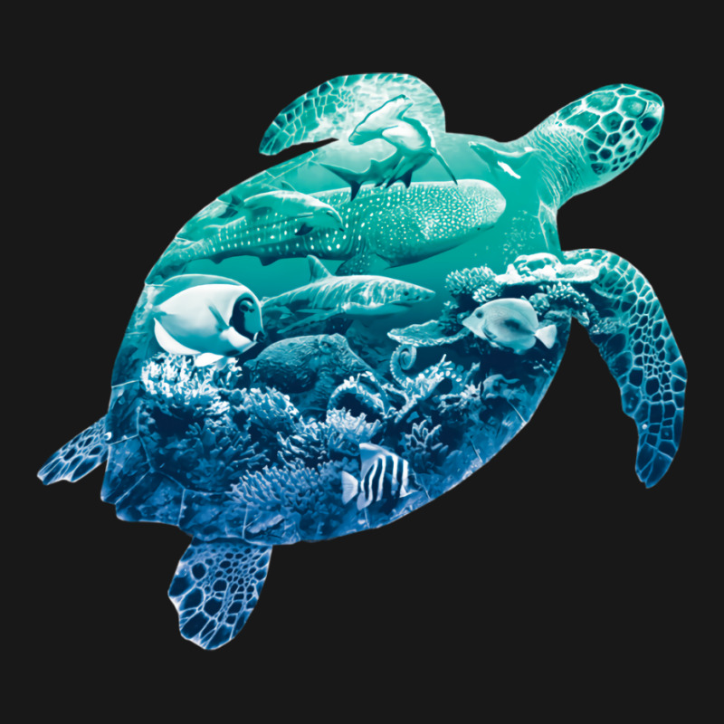 Ocean Life Turtle Earth Day Environmentalist Natur Flannel Shirt | Artistshot