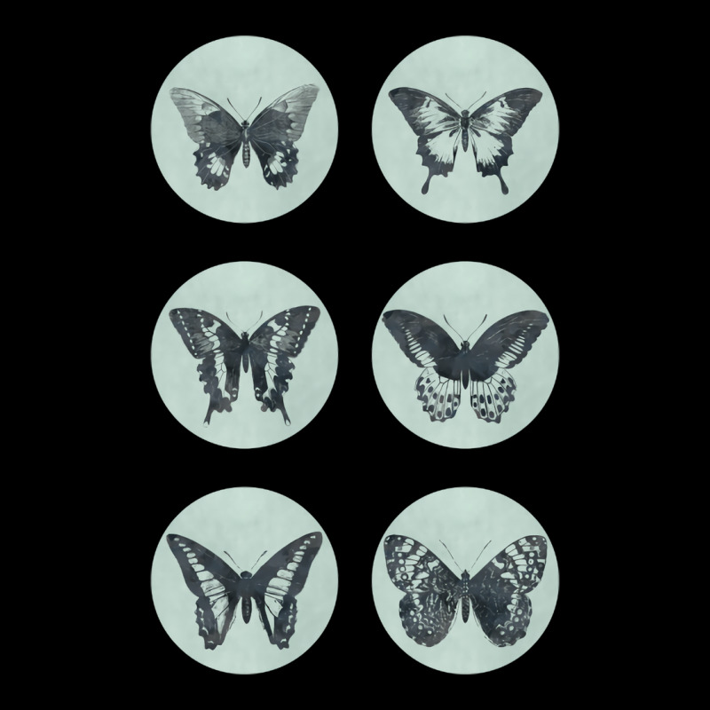 Vintage Butterflies Mega Sticker Pack Blue Retro S Cropped Hoodie by tatajibuezax | Artistshot